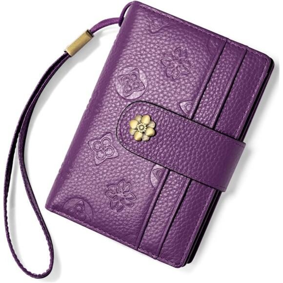 Handbags - Small Wallet with Zipper Coin Pocket Purple